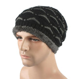 2016 New Personality Knitted Eyelid Winter Hats For Men Thick Warm Cap With Fleece Bonnet Homme Gorras Hombre Tuque