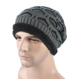 2016 New Personality Knitted Eyelid Winter Hats For Men Thick Warm Cap With Fleece Bonnet Homme Gorras Hombre Tuque