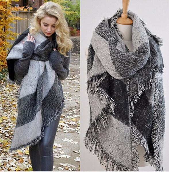 Cashmere Wool Blanket scarf Cape echarpes foulards femme 2016 fulares mujer Women Winter Warm tuque cotton cachecol Scarves